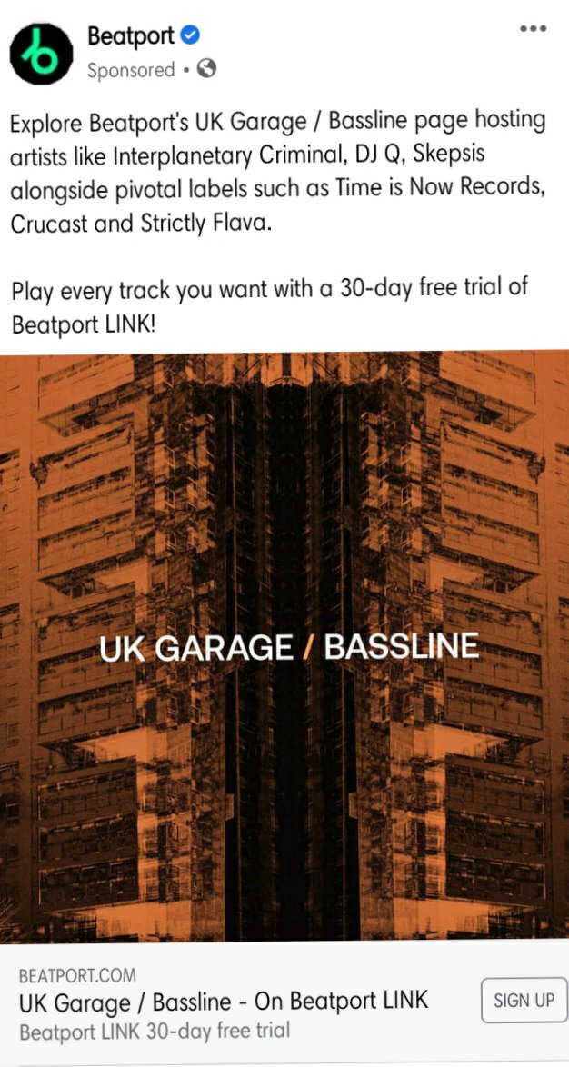 After Traxsource give garage its own category on the site, their rivals at Beatport are keen to remind us they have one too – and are plugging it heavily online…