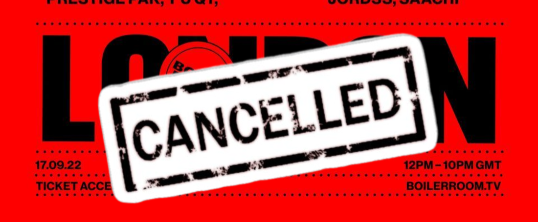 Boiler Room cancel weekend London event – smart move?